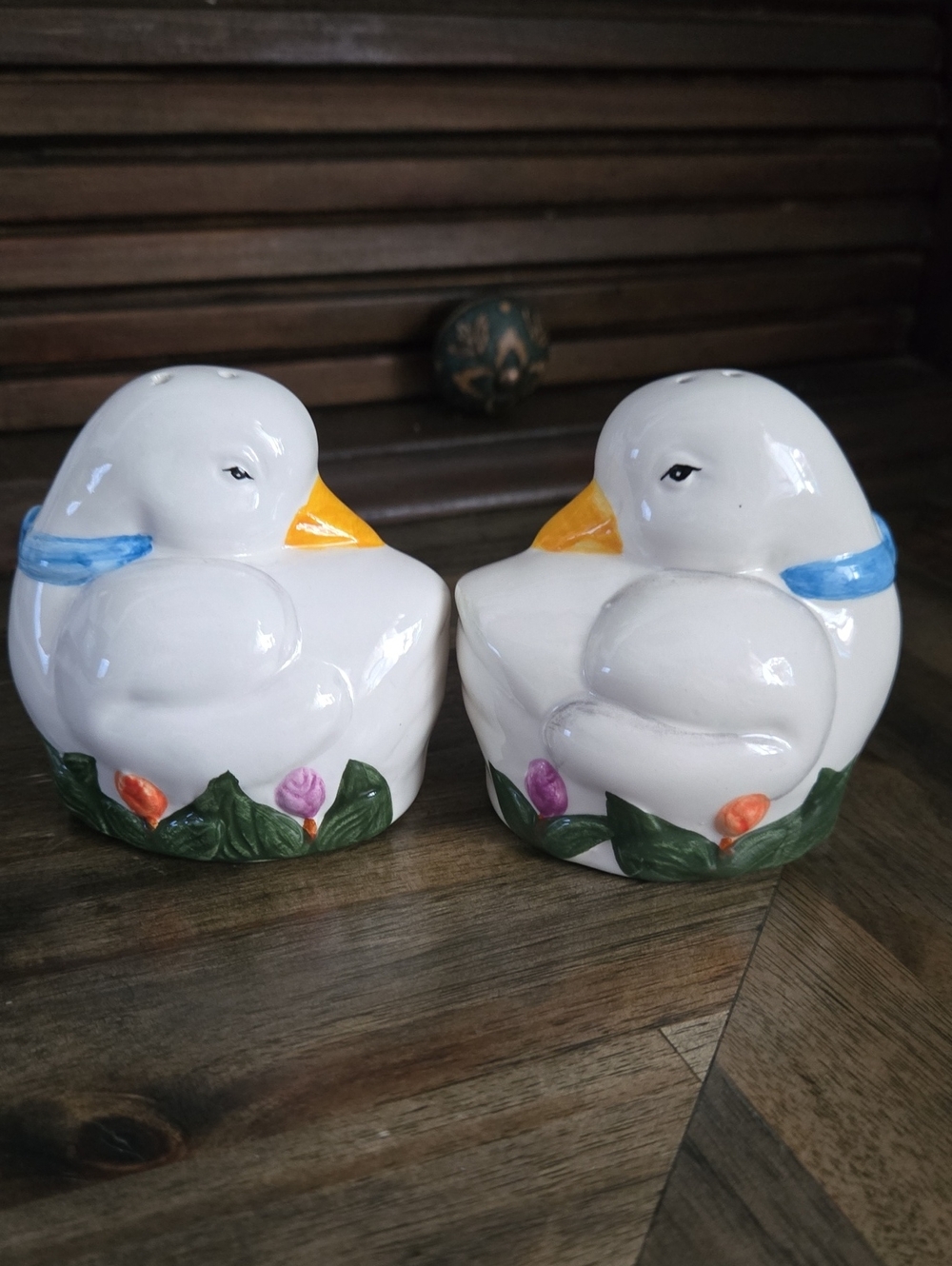 Vintage Ceramic Goose Salt and Pepper Shakers